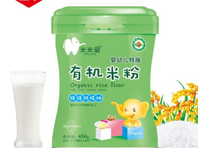 铁锌钙核桃有机米粉听装